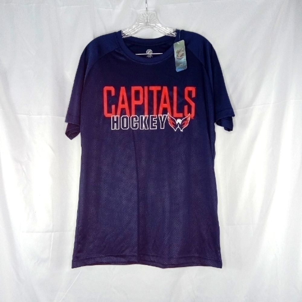 Washington Capitals T-shirt Men Medium NHL Blue Red
